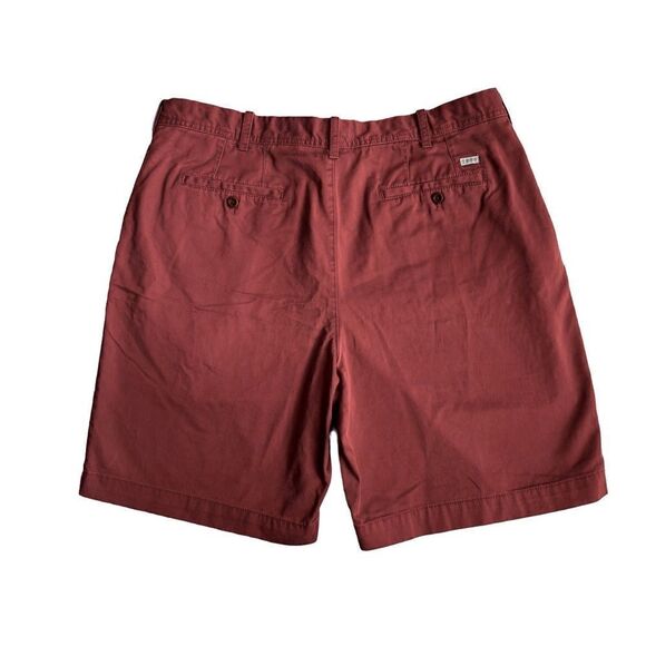 Izod Men’s Cotton Shorts Flat Front Muted Pink Golf Preppy Casual SZ 40 - Picture 2 of 12